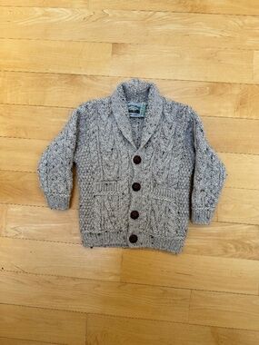 NWOT Aran Crafts Toddler Size Merino Wool Cardigan
